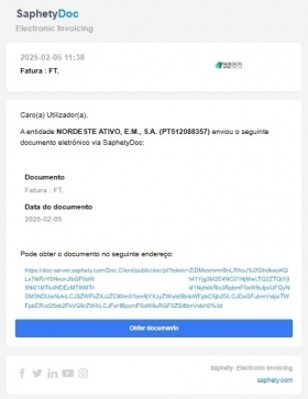 Novo formato de envio da fatura eletrónica - Concelho de Nordeste